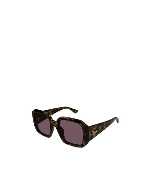 Chloé Multicolor Chloé Eyewear Geometric Frame Sunglasses