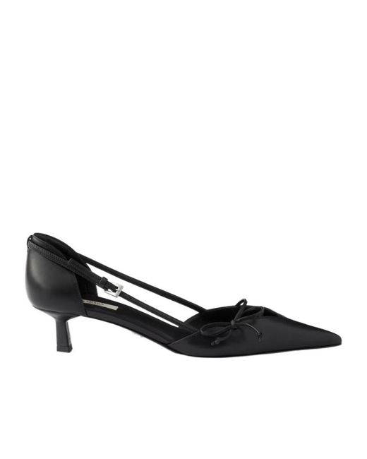Prada Black Open-Toe Pumps