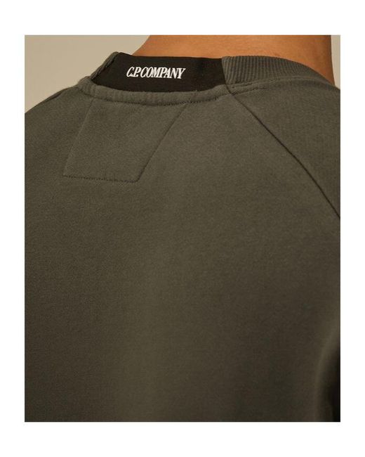 C P Company Green Lens Detail Sweatshirt for men