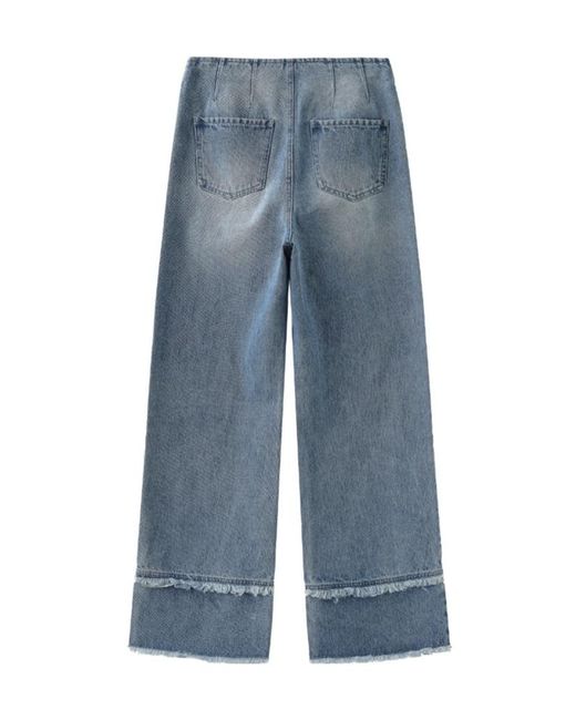 Marissa Chiara Blue Wide-Leg Jeans