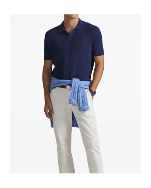 Polo Ralph Lauren Blue Polo-Collar Short-Sleeve T-Shirt for men