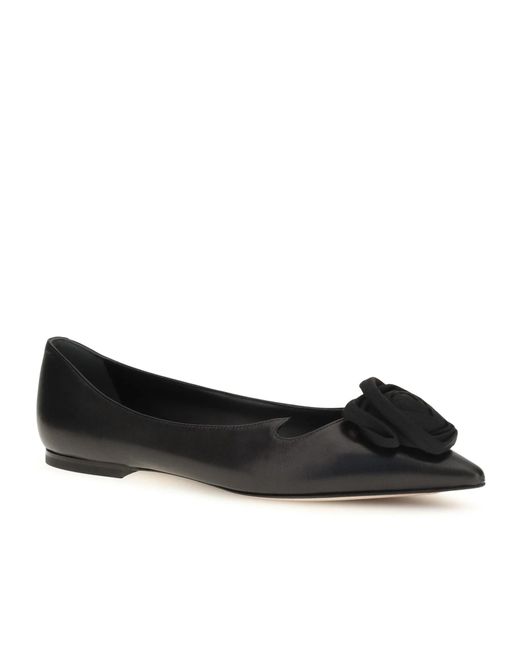 Roger Vivier Black I Love Vivier Flat Shoes