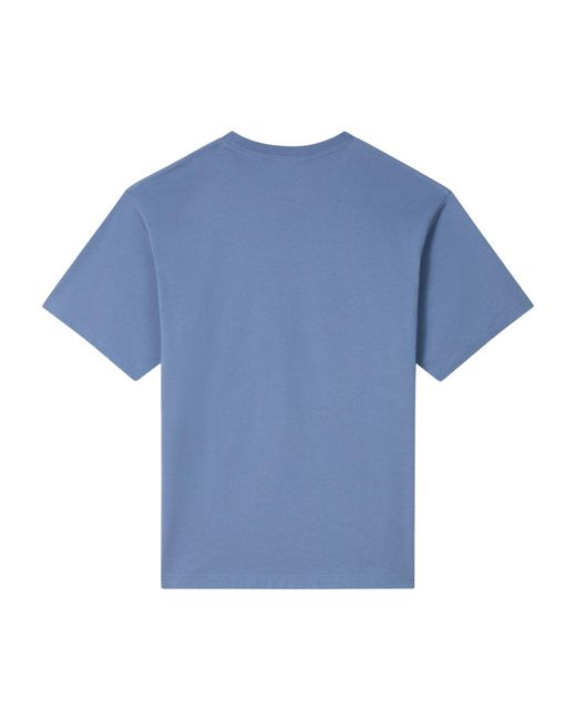 KENZO Blue Lucky Tiger Printed Crewneck T-Shirt for men