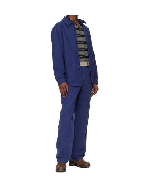 Isabel Marant Blue Ablom Cotton Trousers for men