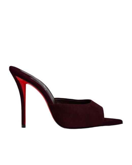 Christian Louboutin Red Pointed High-Heeled Sandals