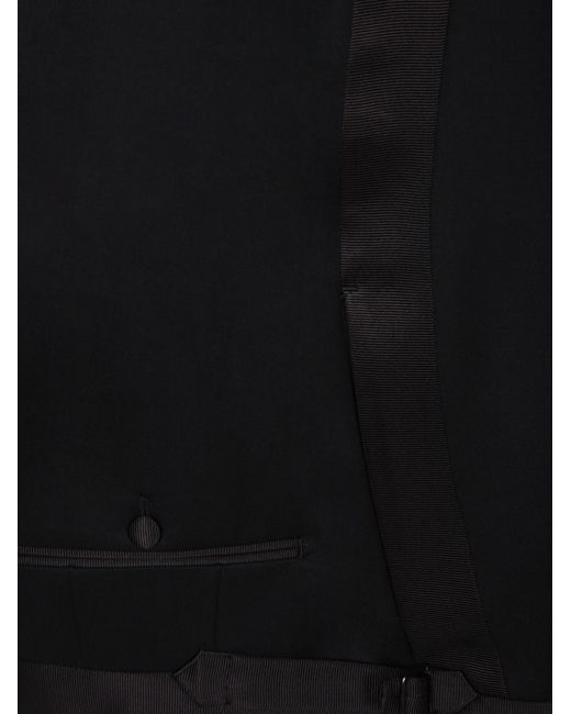 Tom Ford Black Satin-Lapel Single-Breasted Suit for men