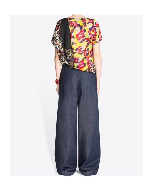 Dries Van Noten Blue Wide-Leg Jeans