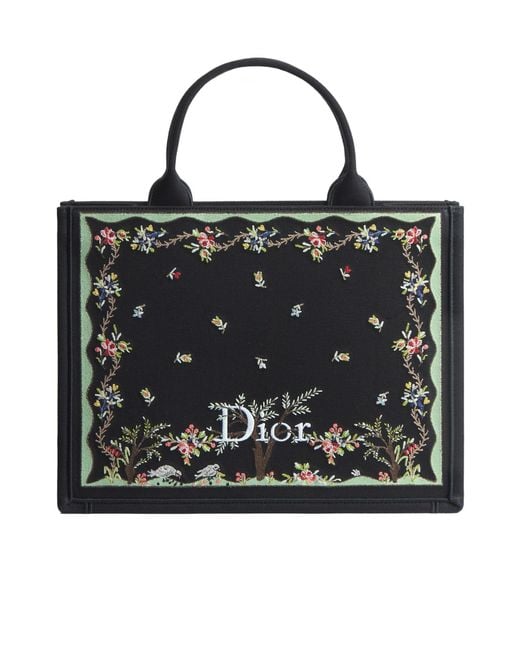 Dior Black Amour Medium Book Tote With Strap