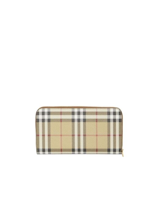 Burberry Natural Logo Zipper Wallet