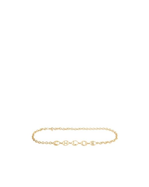 Chloé White Chloé Script Chain Belt