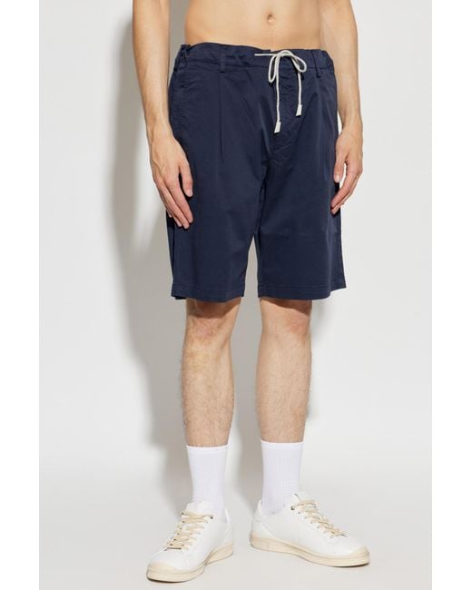 Eleventy Blue Drawstring Bermuda Shorts for men