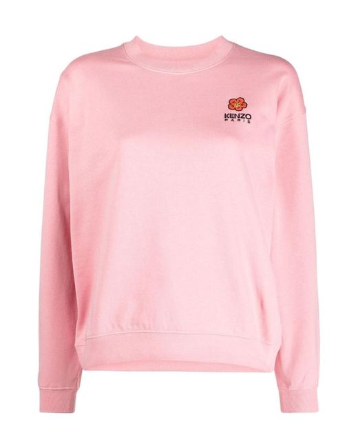 KENZO Pink 'Boke Flower' Crest Sweatshirt
