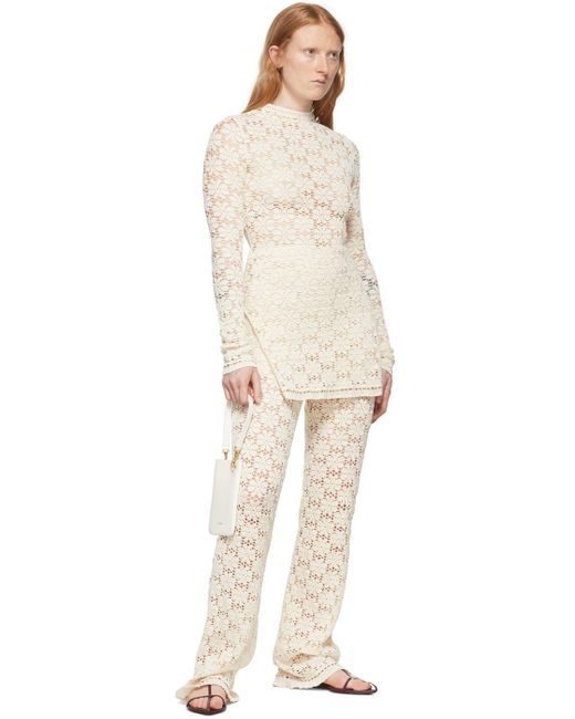 Jil Sander White Rectangular-Shaped Neck Phone Holder
