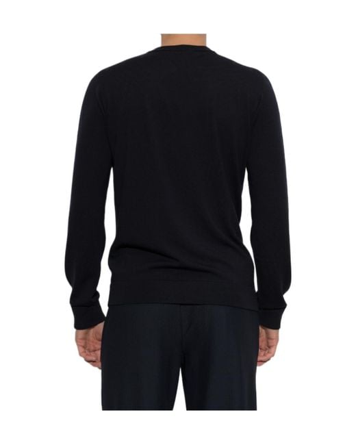 Giorgio Armani Blue Crew-Neck Sweater for men