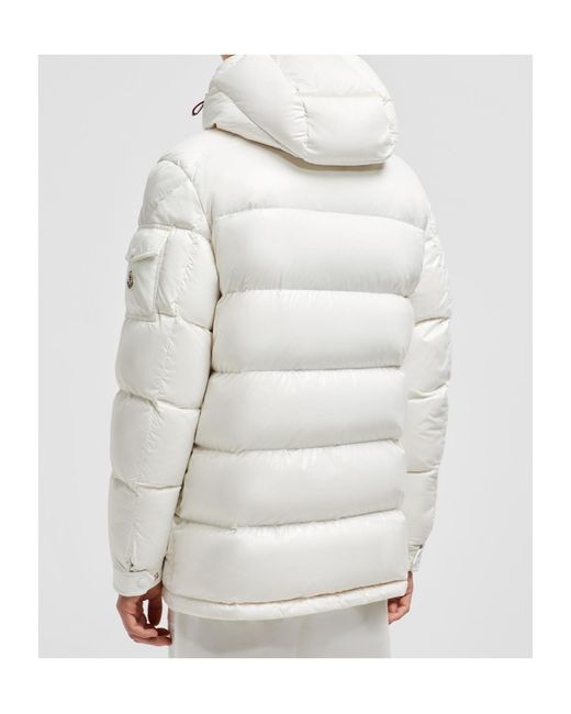 Moncler White Chiablese Short Puffer Jacket for men
