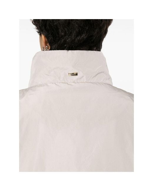 Herno White Zip-Up Lightweight Jacket
