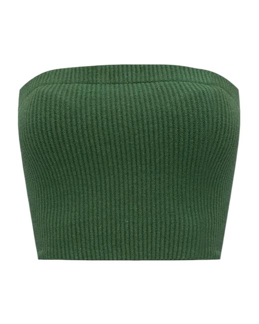 By Malene Birger Green Giovania Knitted Top
