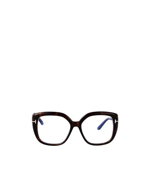Tom Ford White Eyewear Square Frame Glasses