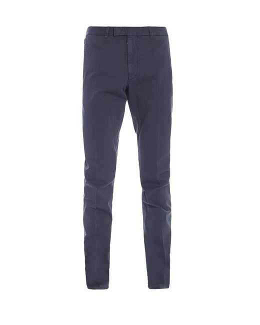 Armani Collezioni Blue Tapered Casual Pants for men