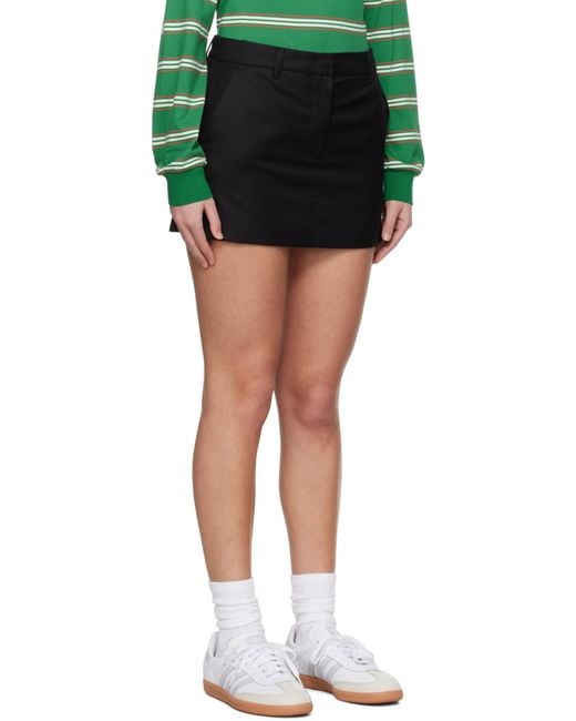 DUNST Black Micro Miniskirt