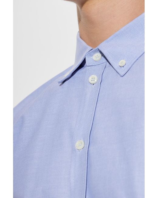 DSquared² Blue Oxford Cotton Relax Dan Shirt for men