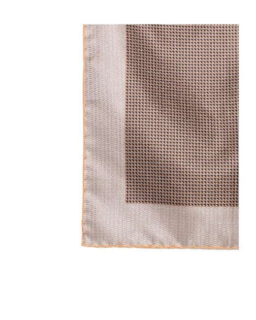 Brioni Multicolor Printed Square Scarf for men