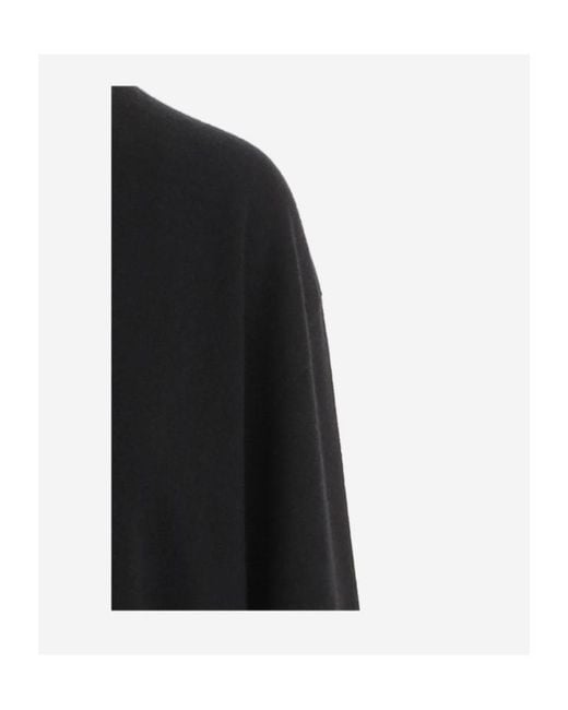 The Row Black V-Neck Long-Sleeved Jumper