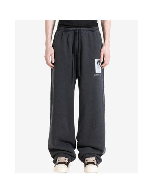 Balenciaga Gray Baggy Sweatpants for men