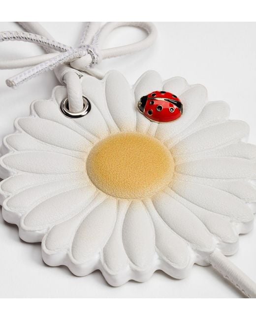 Dior White Daisy Bag Charm