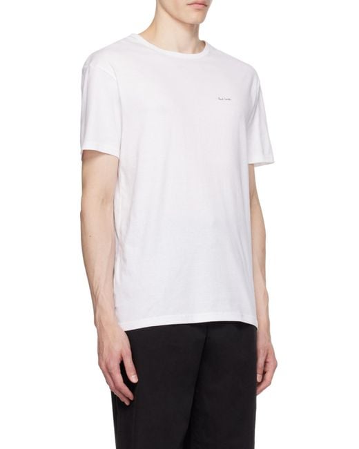 Paul Smith White Logo T-Shirt 3 Pack for men