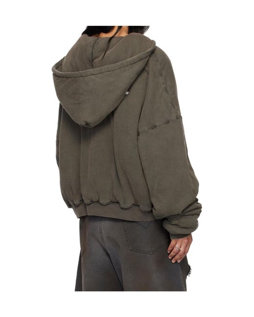 Lu'u Dan Gray Zipper Hoodie