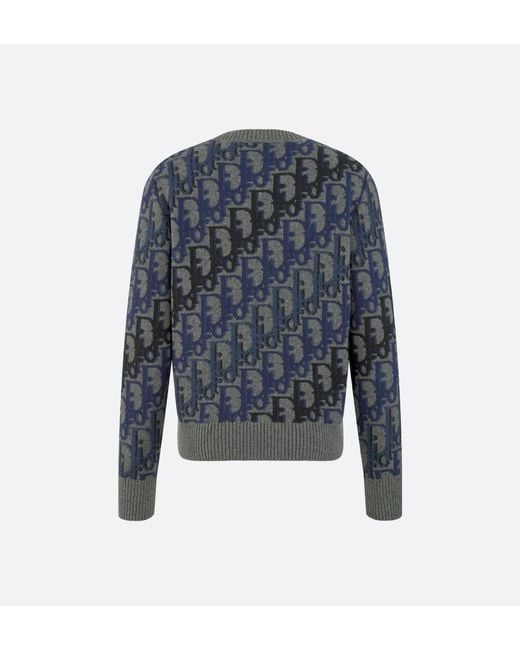 Dior Blue Oblique Sweater for men