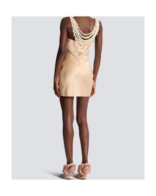 Balmain Natural Silk Shell Dress