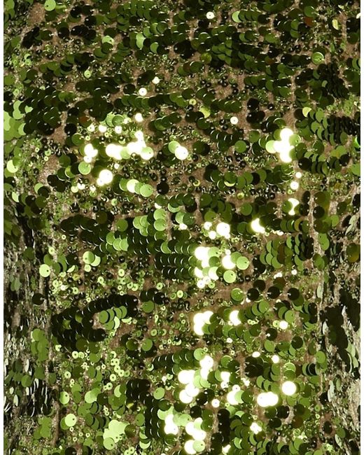 Ganni Green All-Over Sequined Top