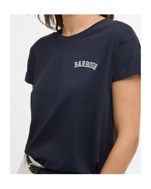 Barbour Blue Logo Crew Neck T-Shirt