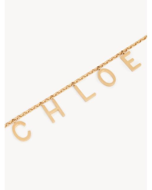 Chloé White Chloé The Chloé Letters Hook-Closure Belt