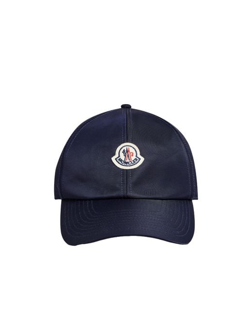 Moncler Blue Logo Patch Baseball Cap