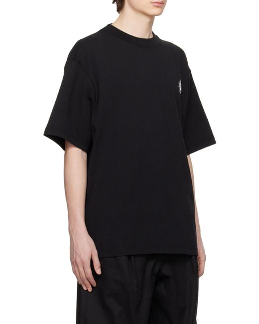 Eytys Black Logo-Emblem T-Shirt for men