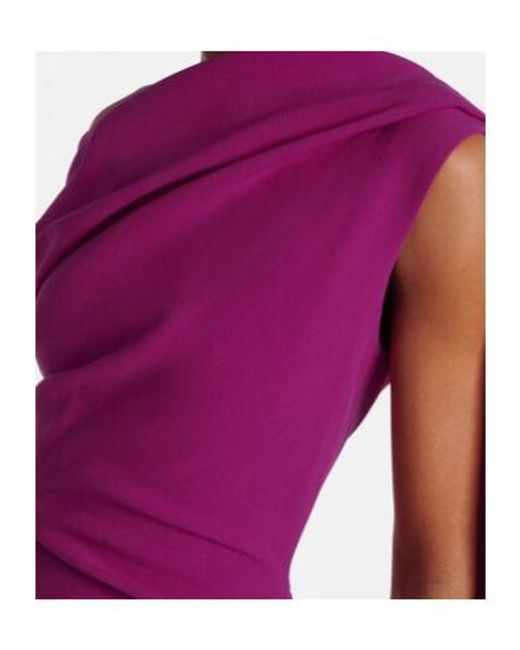Roksanda Purple Maite Draped Crêpe Gown