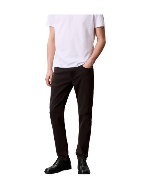 Calvin Klein Gray Slim-Fit Jeans for men