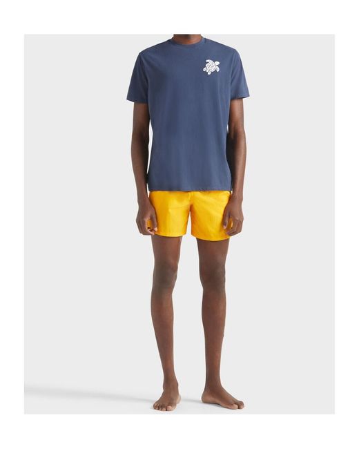 Vilebrequin Orange Drawstring Swim Shorts for men