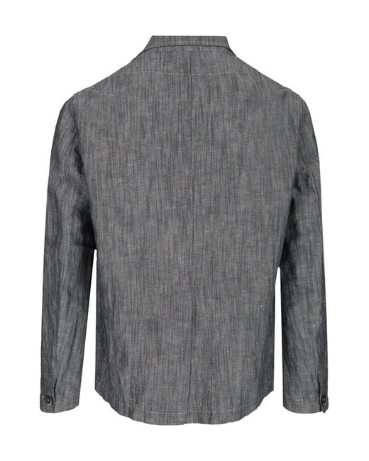 Barena Gray Canal Piado Single Breasted Blazer for men