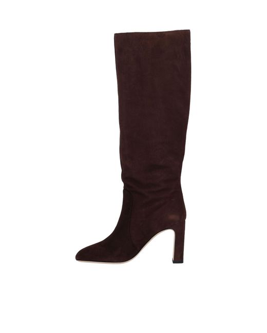 Stuart Weitzman Brown Round-Toed Boots