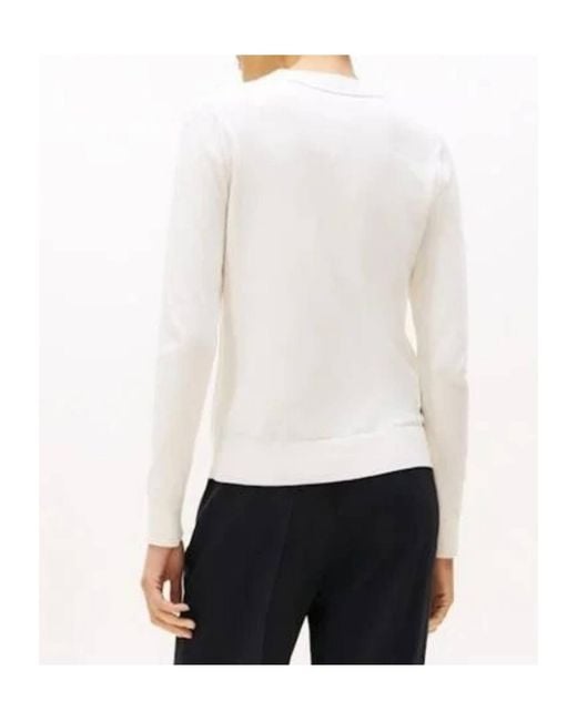 Tommy Hilfiger White Long-Sleeved Pullover