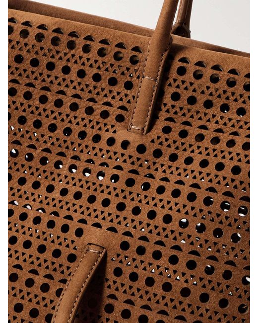Alaïa Brown Double Handle Shoulder Bag