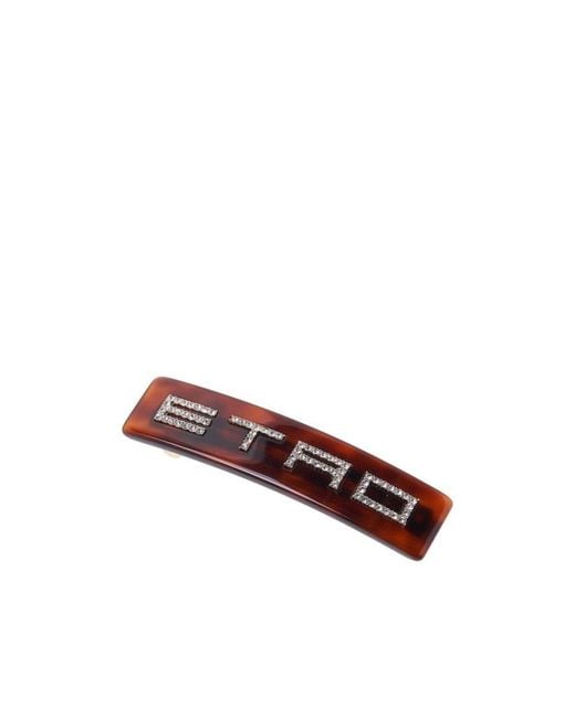 Etro White Logo Hair Accessories