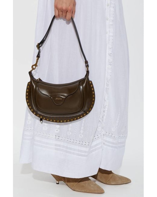 Isabel Marant Black Letter Detail Shoulder Bag