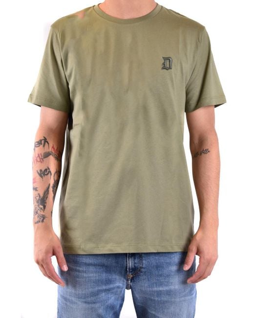 Dondup Green Crew Neck T-Shirt for men
