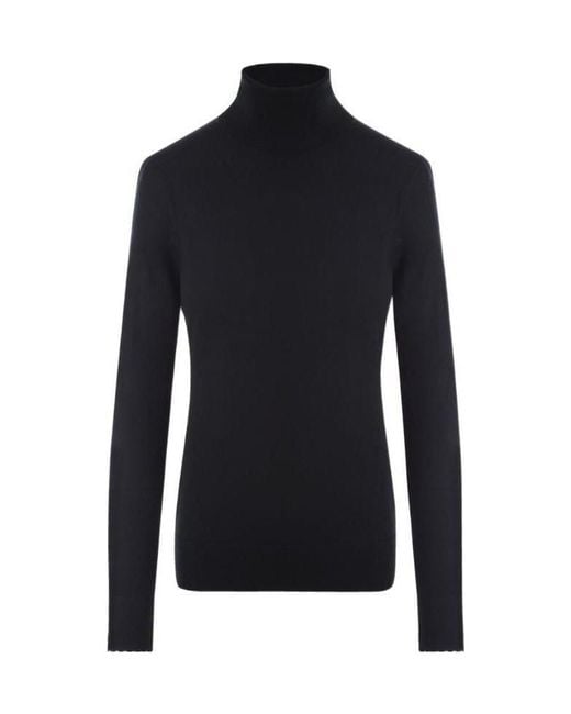 Chloé Blue High Neck Long Jumper