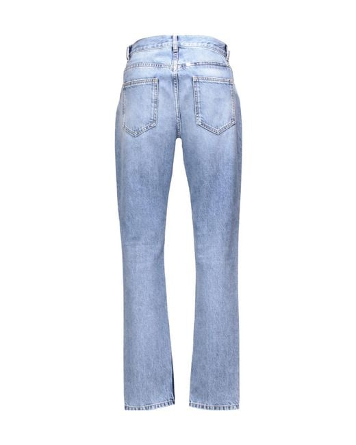 Givenchy Blue 4G Plaque Straight-Leg Jeans